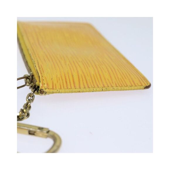 Pre Loved LOUIS VUITTON Epi Leather Card Holder Yellow Womens Bag - Picture 4 of 8